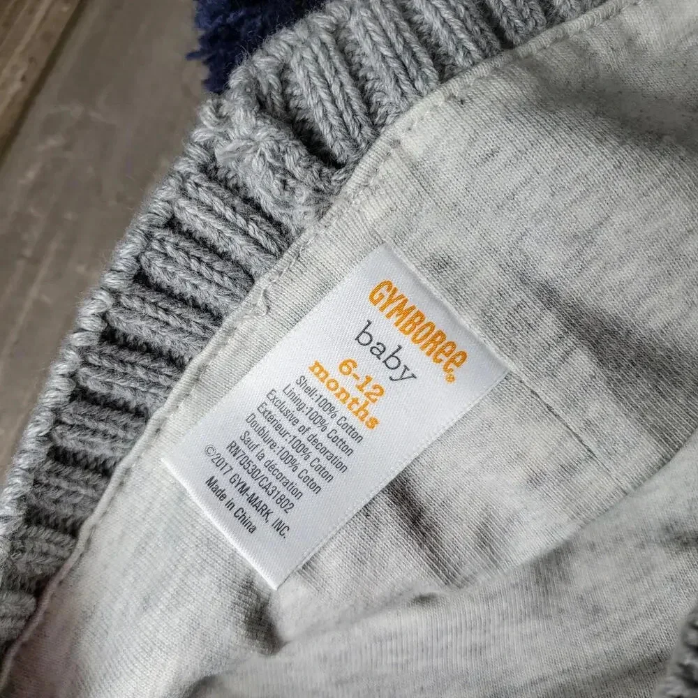 Gymboree Baby Boy Striped Knit Winter Hat Bundle - 2 Pieces